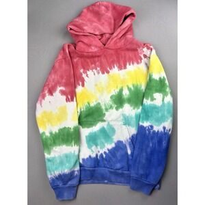 Talentless‎ Men's L Rainbow Tie Dye Hoodie Sweatshirt